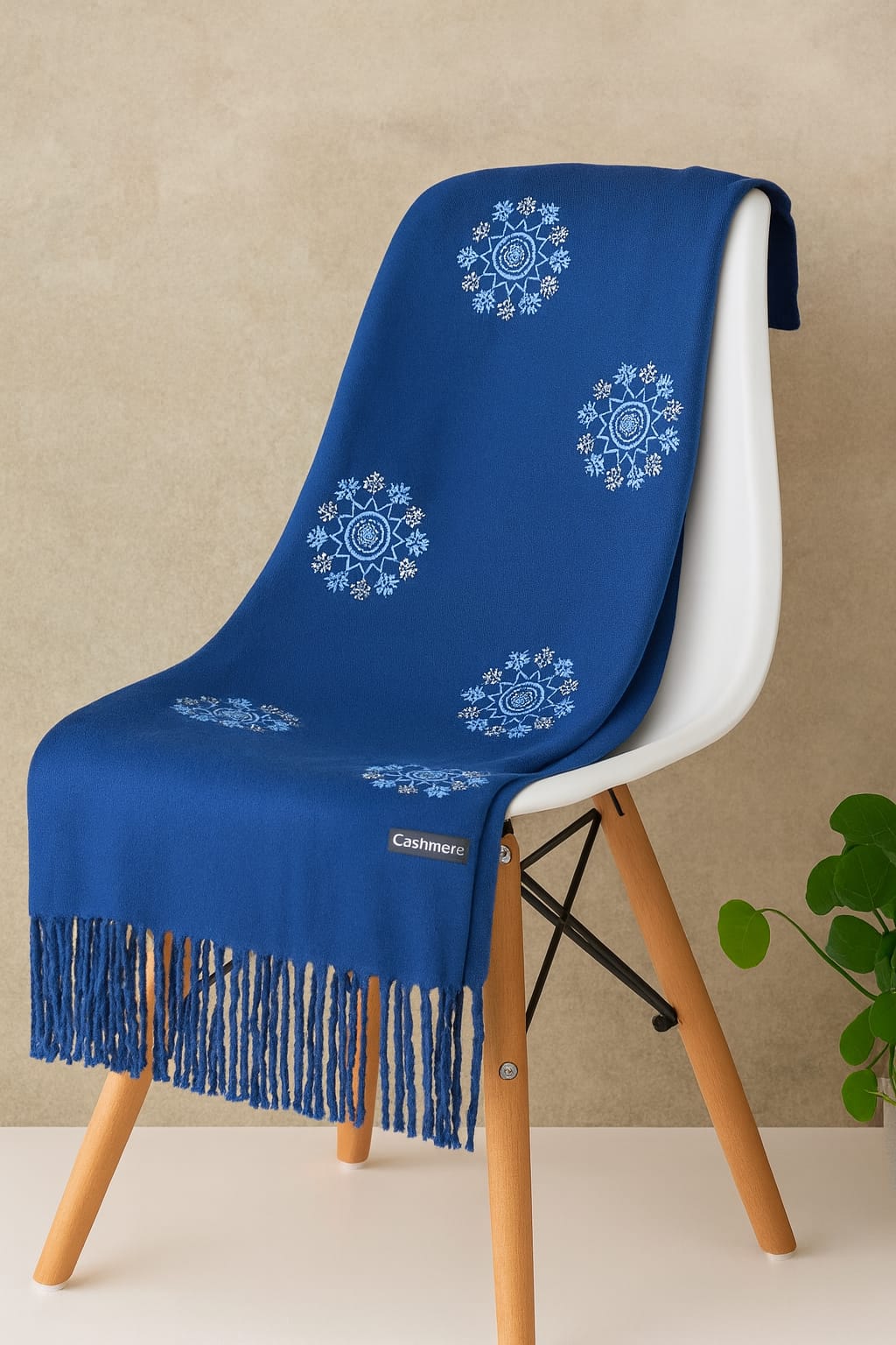 Women’s Warm Winter Pashmina Wool Shawl -(D#8016)