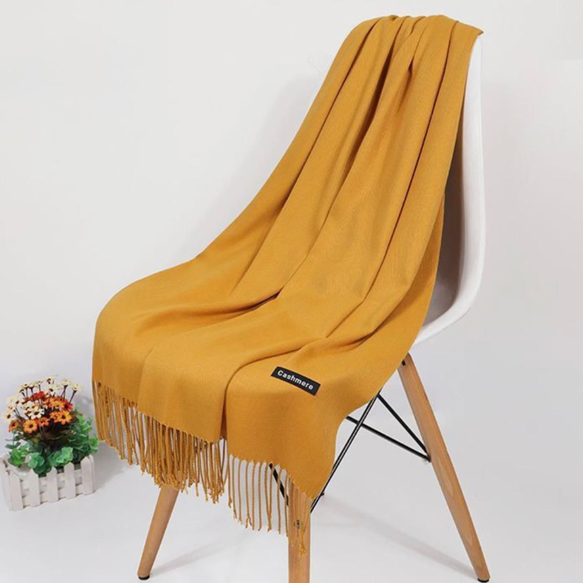 Women’s Warm Winter Pashmina Wool Shawl -(D#7002)