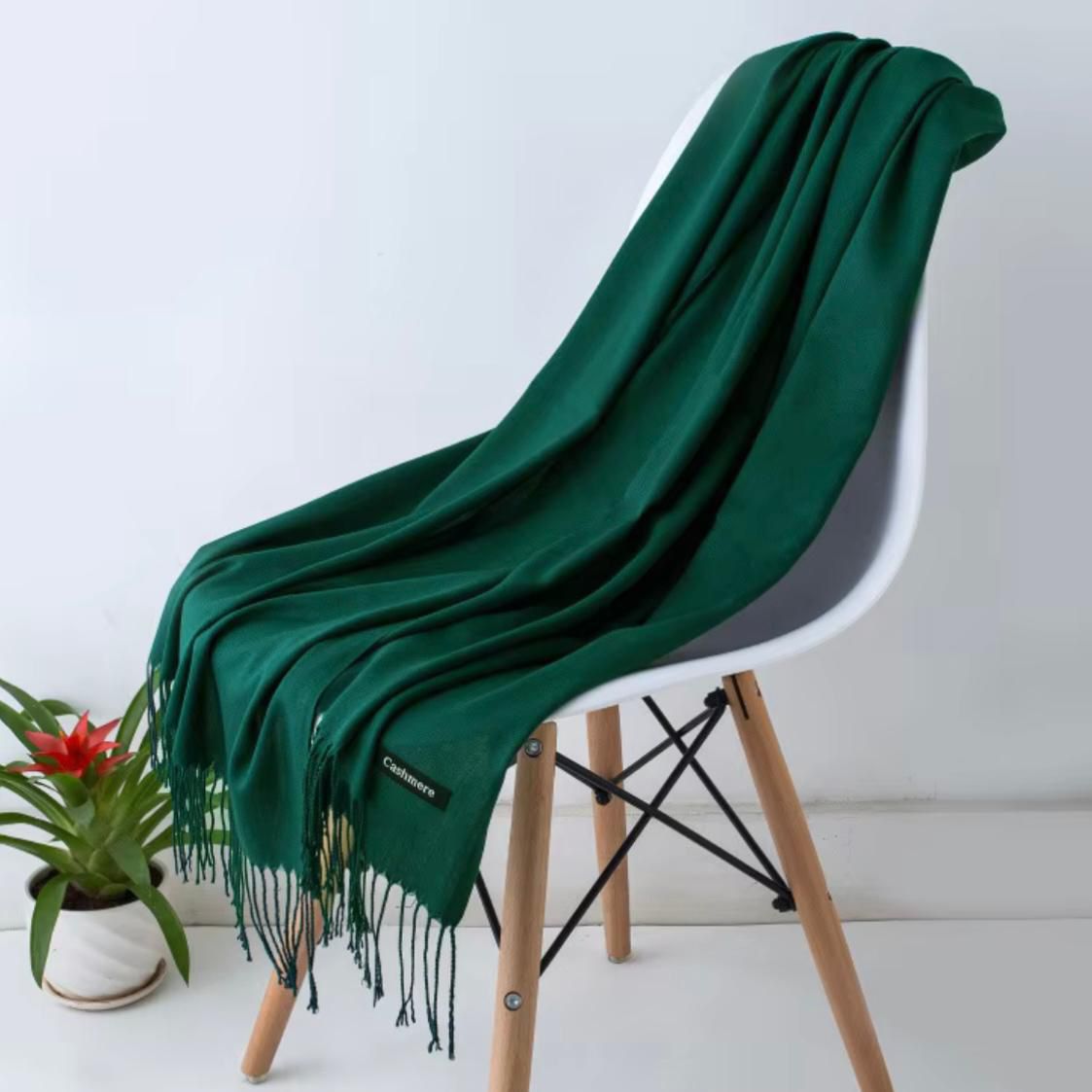 Women’s Warm Winter Pashmina Wool Shawl -(D#7010)