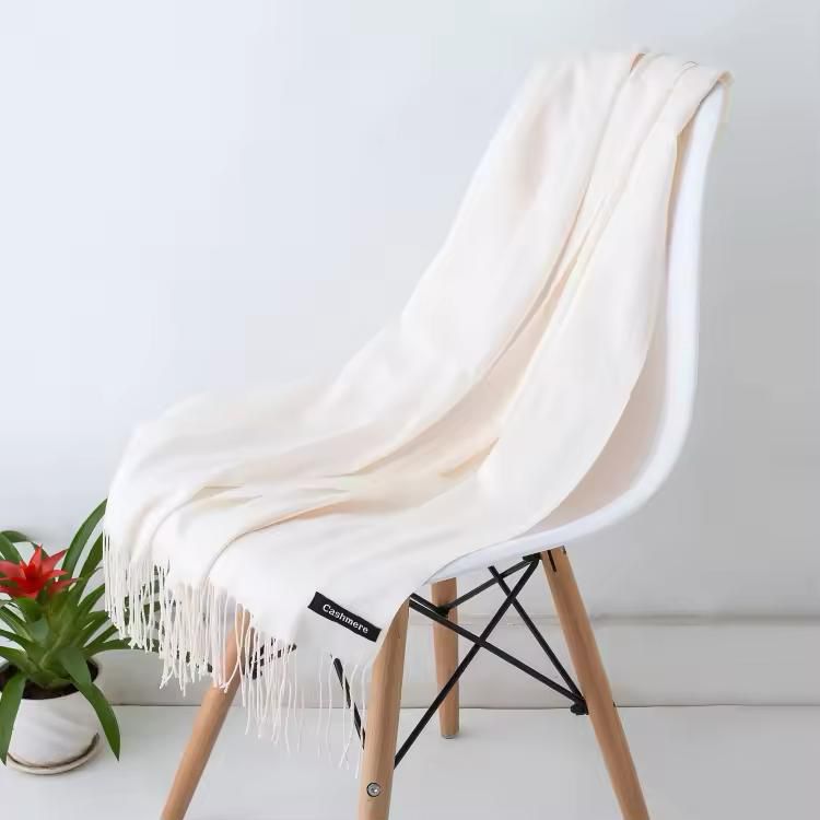 Women’s Warm Winter Pashmina Wool Shawl -(D#7009)