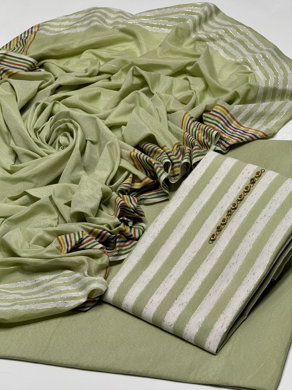 3 Pcs Summer Eid Collection – Shirt Duptta & Trousers LWN 591