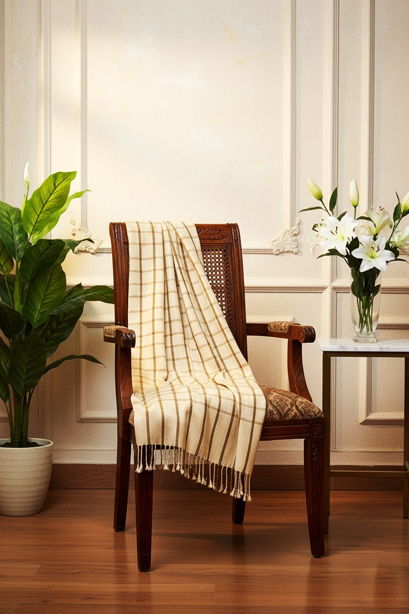 Women’s Warm Winter Pashmina Wool Shawl -(D#8001)