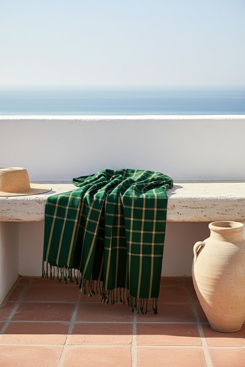 Women’s Warm Winter Pashmina Wool Shawl -(D#8012)