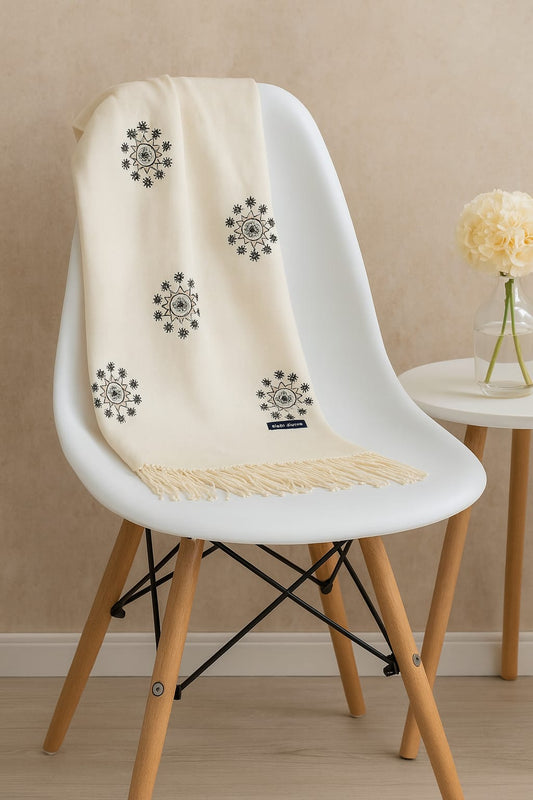 Women’s Warm Winter Pashmina Wool Shawl -(D#8023)