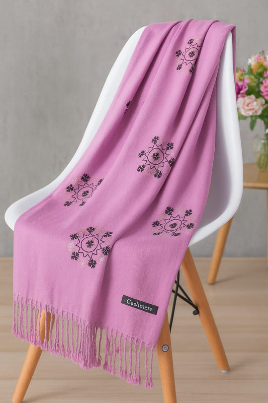 Women’s Warm Winter Pashmina Wool Shawl -(D#8021)