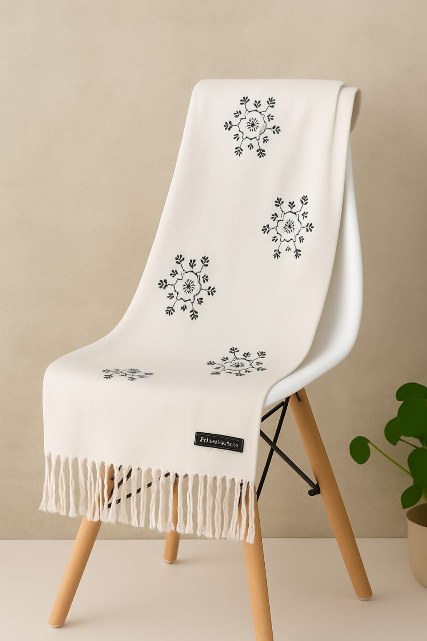 Women’s Warm Winter Pashmina Wool Shawl -(D#8018)