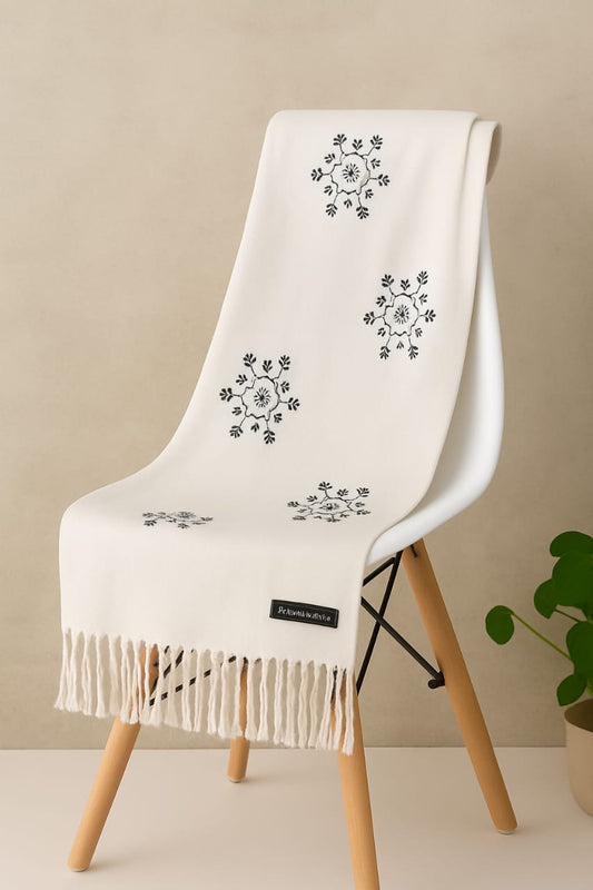 Women’s Warm Winter Pashmina Wool Shawl -(D#8018)