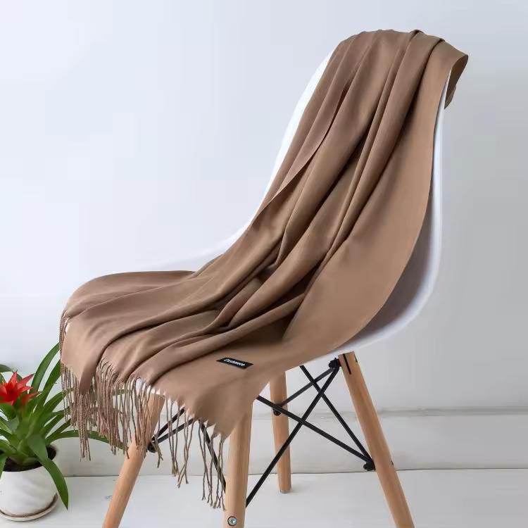 Women’s Warm Winter Pashmina Wool Shawl -(D#7004)