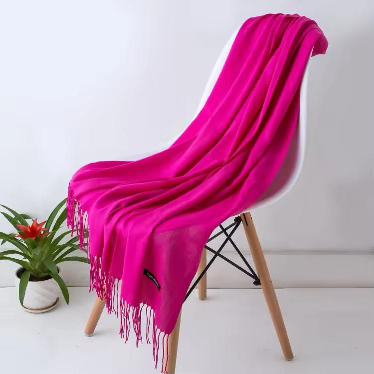 Women’s Warm Winter Pashmina Wool Shawl -(D#7003)