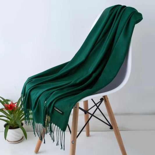 Women’s Warm Winter Pashmina Wool Shawl -(D#7010)