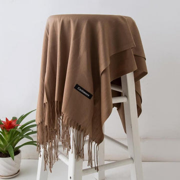 Women’s Warm Winter Pashmina Wool Shawl -(D#7011)