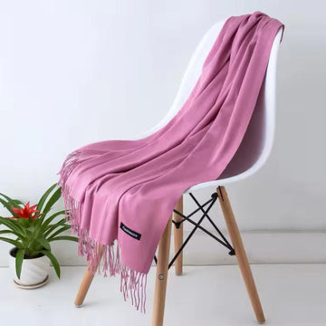Women’s Warm Winter Pashmina Wool Shawl -(D#7012)