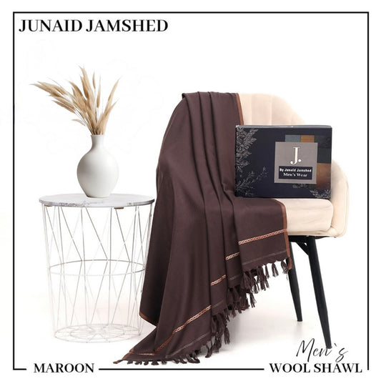 J. Premium Winter Shawl for Men JWS 3 MAROON