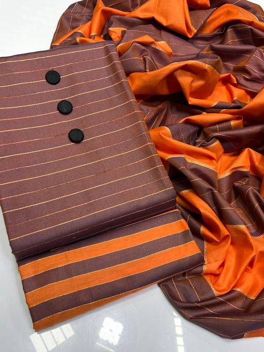 3 Pcs Summer Eid Collection – Shirt Duptta & Trousers LWN 597