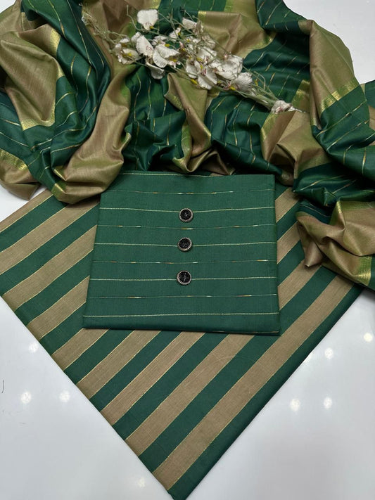 3 Pcs Summer Eid Collection – Shirt Duptta & Trousers LWN 595