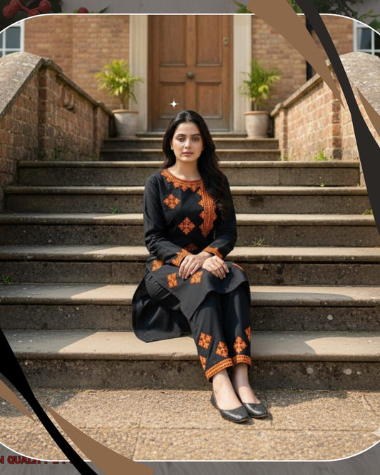 2pc-Embroidery Lawn Cotton (E-10010)